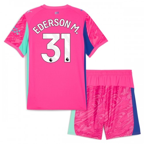 Manchester City Ederson M. 31 Pelipaita Maalivahti 2025-26 Pinkki - Lasten Manchester City Ederson M. 31 Pelipaita Maalivahti 2025-26 Pinkki - Lasten